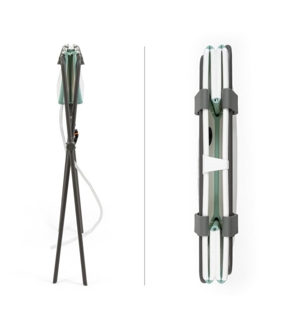 Stokke® Flexi Bath® Stand with Stokke® Flexi Bath® White Aqua bath tub. Folded. galery image 12